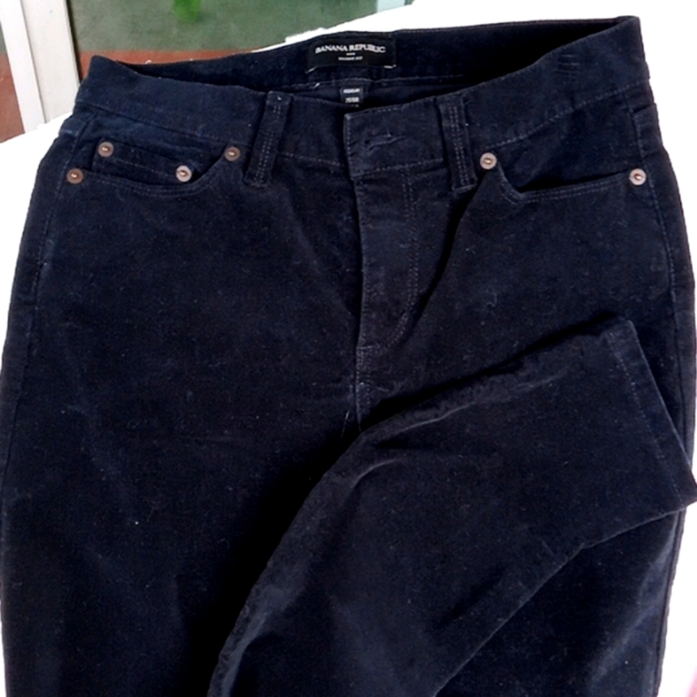 Banana Republic velveteen skinny ankle pants